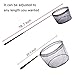 Foldable Fishing Net Freshwater,Fishing Landing Net Saltwater,Foldable Collapsible Fishing Pole with Durable Soft Mesh for Catching or Releasing (39.9inch fishing net)