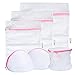 ZOTO Laundry Wash Bag, 6 Set Mesh Dedicates Bra Washing Bag with Zipper, Lingerie Garment Bag for Net Washer Dryer Washing Machine Protect Underwear,Hosiery,Sock,Baby Cloth,Travel Laundry Bag