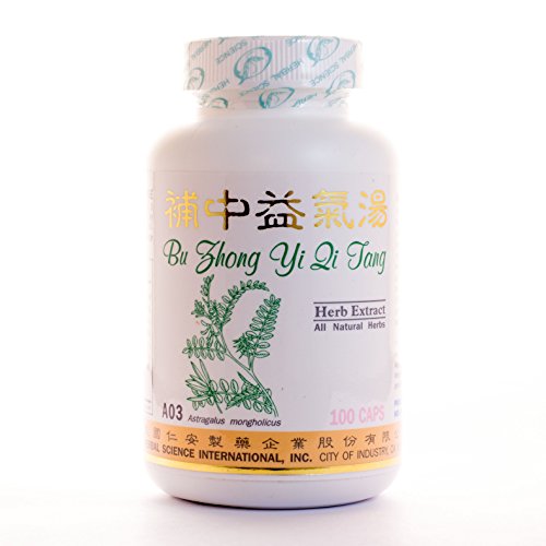 Energy Enhancer Dietary Supplement 500mg 100 capsules (Bu Zhong Yi Qi Tang) 100% Natural Herbs