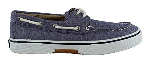 Sperry Mens Halyard Navy 2-Eyelet Boat Shoes-7.5 Navy