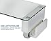 Mount-It! Computer Monitor Stand with 3 USB Ports Desktop Riser, Clear Tempered Glass Aluminum Legs, Fits 24, 27, 30, 32 Inch Screens, 66 Lbs Capacitythumb 2