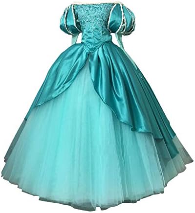 STH Women The Little Mermaid Princess Ariel Costume Dress Gown