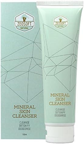 Zeosoft Mineral Skin Cleanser - All Natural Everyday Skin Cleanser with Soft Zeolite - Cleans, Detoxifies, Sensitive Skin - Environmentally Positive - No Microbeads and No Parabens - 150ml (5floz)