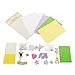 Jiulyning DIY Handmade Greeting Card Kit for Holiday Birthday Party Invitation, Includes 18 Cards, 18 Envelopes and A Varirty of Embellishments