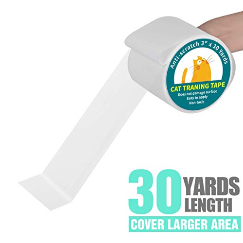 Karaseno Anti Cat Scratch Tape, 3 inches x 30 Yards Cat Training Tape