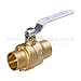 Midline Valve 832C256-NL Premium Full Port Ball Valve, Brass, 3/4 in. SWT x 3/4 in. SWT
