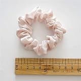 Maridergo 12Pcs Silk Satin Hair Scrunchies Ties Ponytail Holder Solid Color view 4