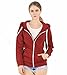 EASYHON Womens Soft Zip Up Fleece Hoodie Sweater Jacket
