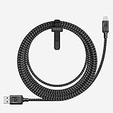 Nomad Lightning Cable - 3 Meter (Apple Mfi Certified) Braided Rugged Lightning to USB Charging Cable