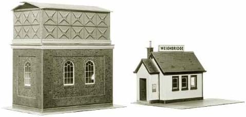 Superquick Water Tower &amp; Weighbridge - 1/72 OO/HO - Card Model Kit by Superquick