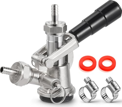 Keg Coupler for Sankey D System, Beer Keg Tap Kegerator Tap Coupler