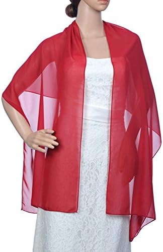 Edress Chiffon Sheer Evening Dress Shawl Scarves