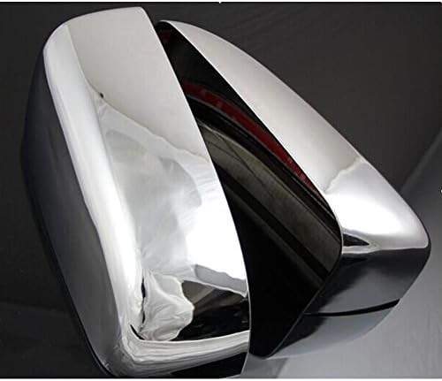 WEPECULIOR 1 Pair Car Styling Truck Chrome Side View Triple Chrome Plated Mirror Top Cover Cap Car Accessories Wing Mirror Cover for F/ord F-150 2009~2014