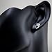 925 Sterling Silver Cut Open Owl Heart Love Post Stud Earrings