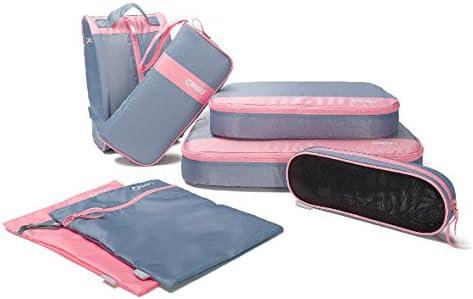 Ultralight Packing Cubes Travel Essentials – First Thing to Check in Packing List - 7 Set Travel Luggage Super Compression Organizing Cubes for Holiday Vacation, Business Trip, Weekend Trip, Camping