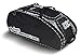 No Error Sports Dinger Baseball Bat Bag with Wheels - Spacious 15 pocket baseball gear bag - Fits 4 Bats, Helmets, Cleats, Gloves - Hangs on Fence (Black)