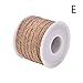 Elegant4beauty 5M Natural Hessian Jute Twine Rope Burlap Ribbon for Arts and Crafts and Gardening Applications& Wedding Party Decor&Industrial Packing