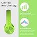 LilGadgets Connect+ Pro Wired Kids Headphones for School w/Microphone, Volume Limiting & Noise Reduction Over-Ear Headset w/Cord, SharePort Technology & SoftTouch Padding, Green Headphones for Kids