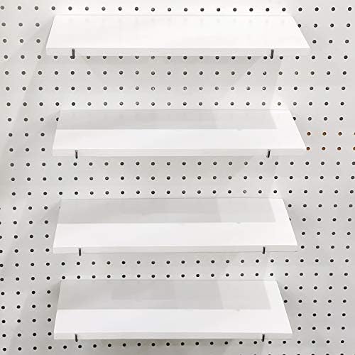 Menecor, Pegboard Shelves with Steel Pegboard Brackets Pegboard Accessories Organizer Pegboard