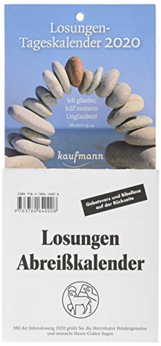Losungen-Tageskalender 2020: Die täglichen Losungen und Lehrtexte by