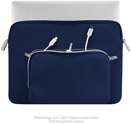 Artwizz Neoprene Sleeve Set Protection Case for Macbook 12 inches & Cable Bag Navy