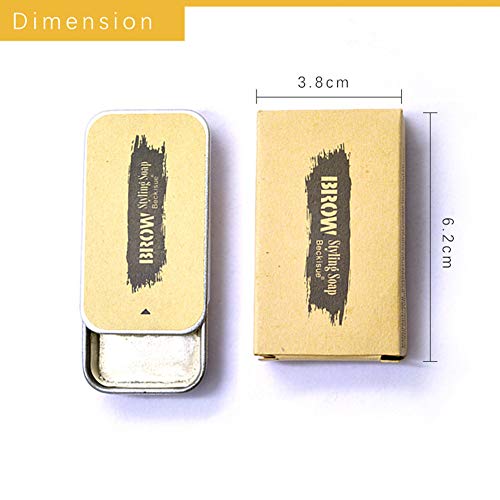 3D Feathery Brows Makeup Balm Styling Brows Soap Kit,Eyebrows Styling Soap,Brows Shaping Soap,Excellent Stereotypes,Long-lasting Eyebrow Enhancer Gel