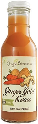 Ginger Gold Kvass, Organic, Raw, Fermented, Probiotic, 12 Fl Oz (6 Pack)