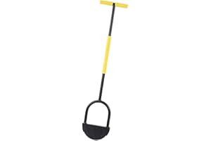 Yosoo Half Moon Lawn Edger, Carbon Steel Manual Trimming Shovel for Garden, Zoo, Lawn Step Edger for Garden Sidewalk Flower B
