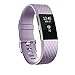 POY Replacement Bands Compatible for Fitbit Charge 2, Classic & Special Edition Sport Wristbands, Large Lavender, 1PC
