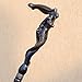 Hand Carved Unique Walking Cane for Men - Goddess - Fancy Wooden Walking Stick Stylish Wood Canes (Caramel)