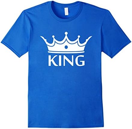Mens King Shirt - King and Queen Shirt T Shirt 2XL Royal Blue