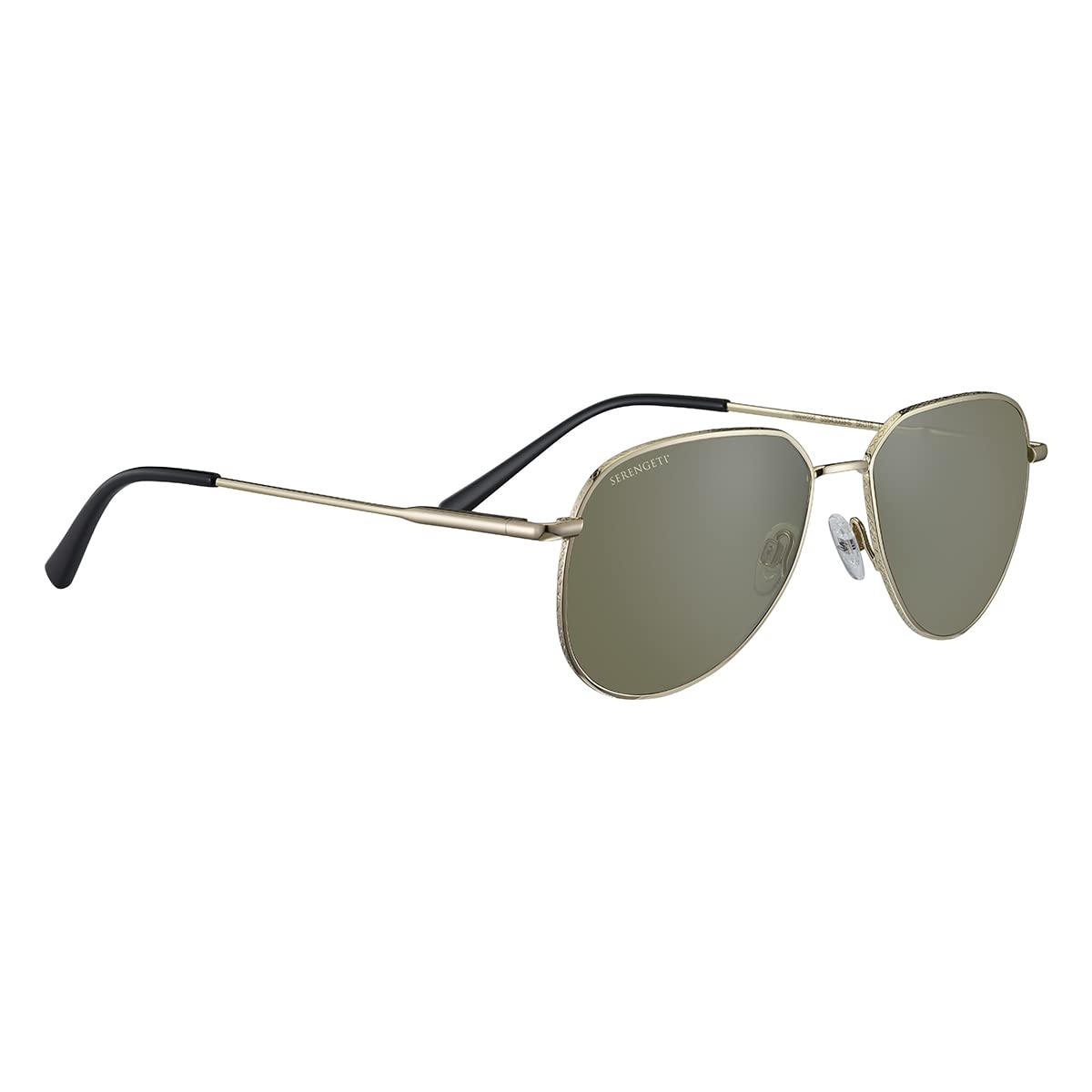 Serengeti Haywood Glasses, Shiny Light Gold, M Unisex Adult, Shiny Light Gold, M