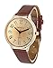 Geneva Women Big Dial Leather Brand Bracelet Wrist Watch Wholesales 6 Pcs Fiiliip(Mixed Color)