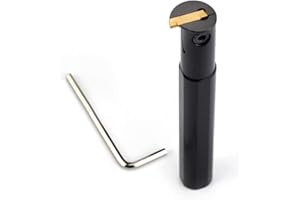 OSCARBIDE 5/8"Shank Grooving Cut-Off Tool Holder,Boring Bar MGIVR2016-2 with MGMN200 Carbide Insert,1 Piece