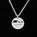 KUIYAI Sweet Mama and Baby Bear Round Pendant Necklace for Mother with 2 Children (2 Cubs Round)
