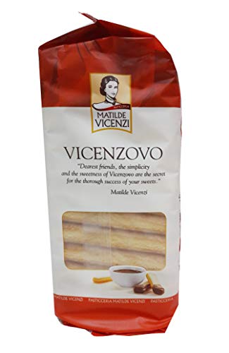 MATILDE VICENZI VICENZOVO LADYFINGERS – CLASSIC ITALIAN BISCUITS, LADYFINGERS COOKIES FOR TIRAMISU – KOSHER DAIRY COOKIES – ITALIAN PASTRIES FOR BAKERY & DESSERT GIFTS – 14.11 OZ (400G)