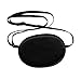 AKOAK 100% Mulberry Silk Pirate Eye Patch for Adult Men Boys to Reat Lazy Eye/Amblyopia/Strabismus - Not Light Leak,Smooth,Soft and Comfortable (Large,Black)