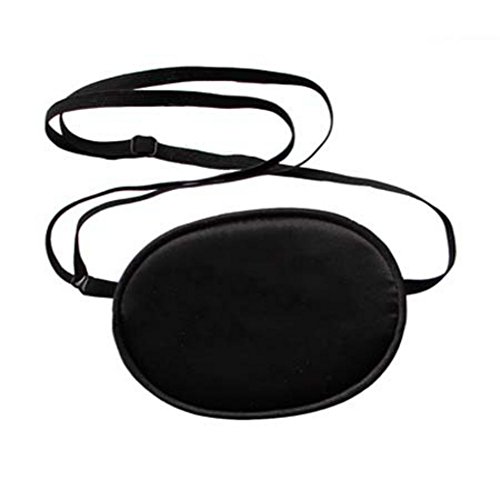 Akak Store 100% Mulberry Silk Pirate Eye Patch for Boys Kids to Reat Lazy Eye /Amblyopia /Strabismus - Not Light Leak,Smooth ,Soft and ComfortableSmallBlack