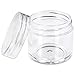 Beauticom 30g/30ml (1 fl. oz.) Double Wall Clear Plastic Leak Proof Jars with Flat Top Lids for Creams, Lotions, Make Up, Powders, Glitters, and more... (Color: Clear, Pieces: 30)