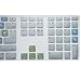 Dogxiong for iMac G6 Keyboard with Numeric Keypad NumberPad Print with: Adobe Photoshop Functional Shortcuts Hot Keys Design Silicone Keyboard Skin Cover [US/EU Layout]