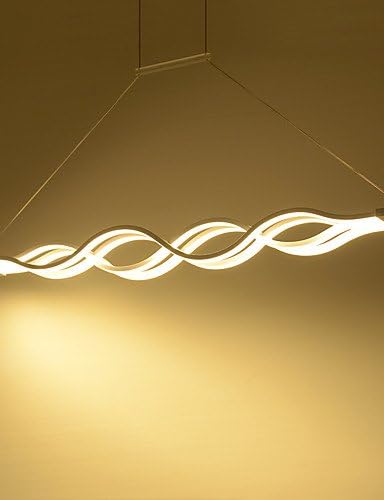 SUHANG Ceiling light 50W Led Pendant Light, Modern/Contemporary/Mini Style Metalliving Room/Bedroom/Dining Room, White-110-120V [Energy Class A+]