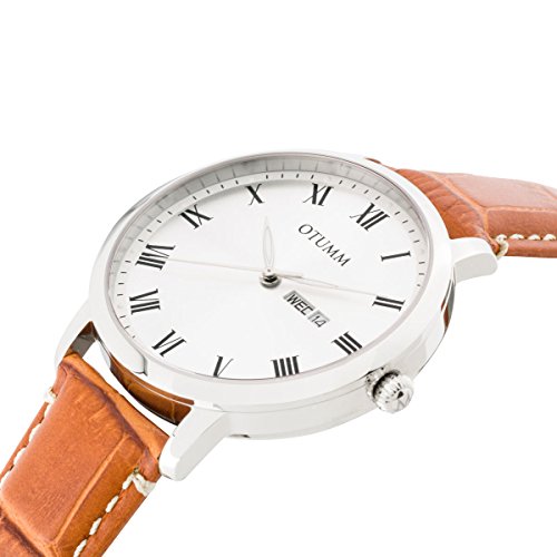 OTUMM Reloj analógico para Hombre de Cuarzo con Correa en Piel 02184 - Imagen 4