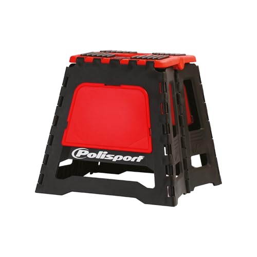 Polisport Foldable Pit Bike Stand (FIM Motocross World Championship Official Podium Bike Stand) (Red)