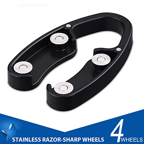 2 Pack Magnetic Design Wine Foil Cutter, 4 Stainless Blades Foil Remover for Wine Bottles - Gift Box Package for Wine Lovers - Thumbnail 3