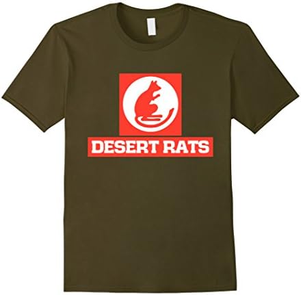 Mens Desert Rats British Army 7th Division T-Shirt 2XL Olive
