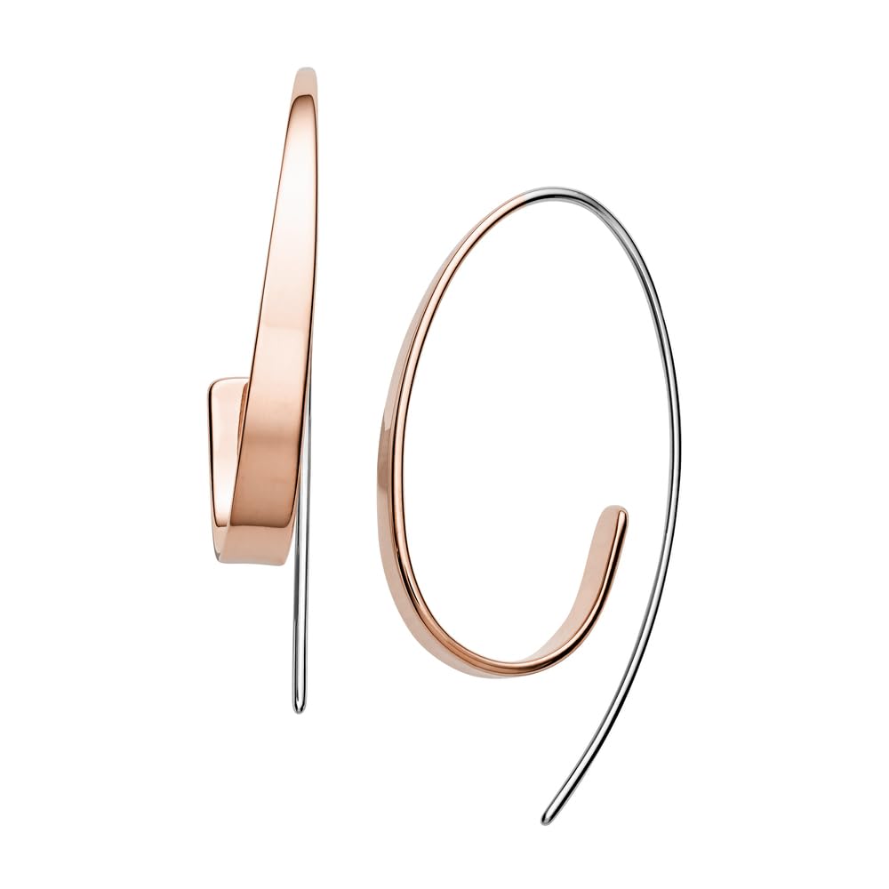 Skagen Earrings for Women Kariana, Length: 40 mm 2-Tone Stainless Steel Earrings, SKJ1213998 โ image 1
