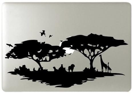 Vati hojas desprendibles Safari África Silueta del vinilo de la ...