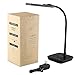 Aglaia Desk Lamp, Dimmable panel lights Eye-Care Table Light with 1-Hour Timer, 6-Level Dimmer, Touch Controland Flexible Neck 7W (Black)