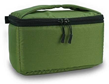 Yxaomite Camera Bag SLR DSLR Gadget Bag Camera Case Digital Camera Bag Carrying Case Waterproof Compact Photo Camera Bag Insert Protective Inner Pouch Tight-Foldable Liner Lens Bag for DSLR Green