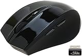 ShhhMouse Wireless Silent Mouse | Ready-to-use with DPI Settings and 5-button Capability | Battery Included | Mac and PC Compatible - Black